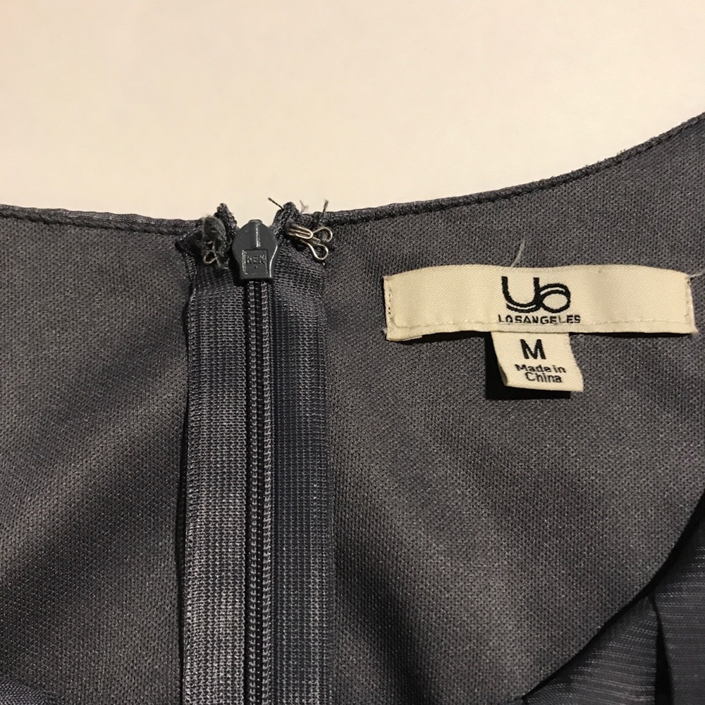 Grey Ruffle Dress - Picture 4 of 8